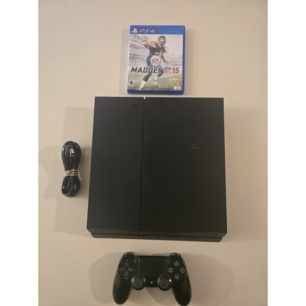 Sony PlayStation 4 PS4 500GB Black Console Gaming System CUH-1215A Tested Works